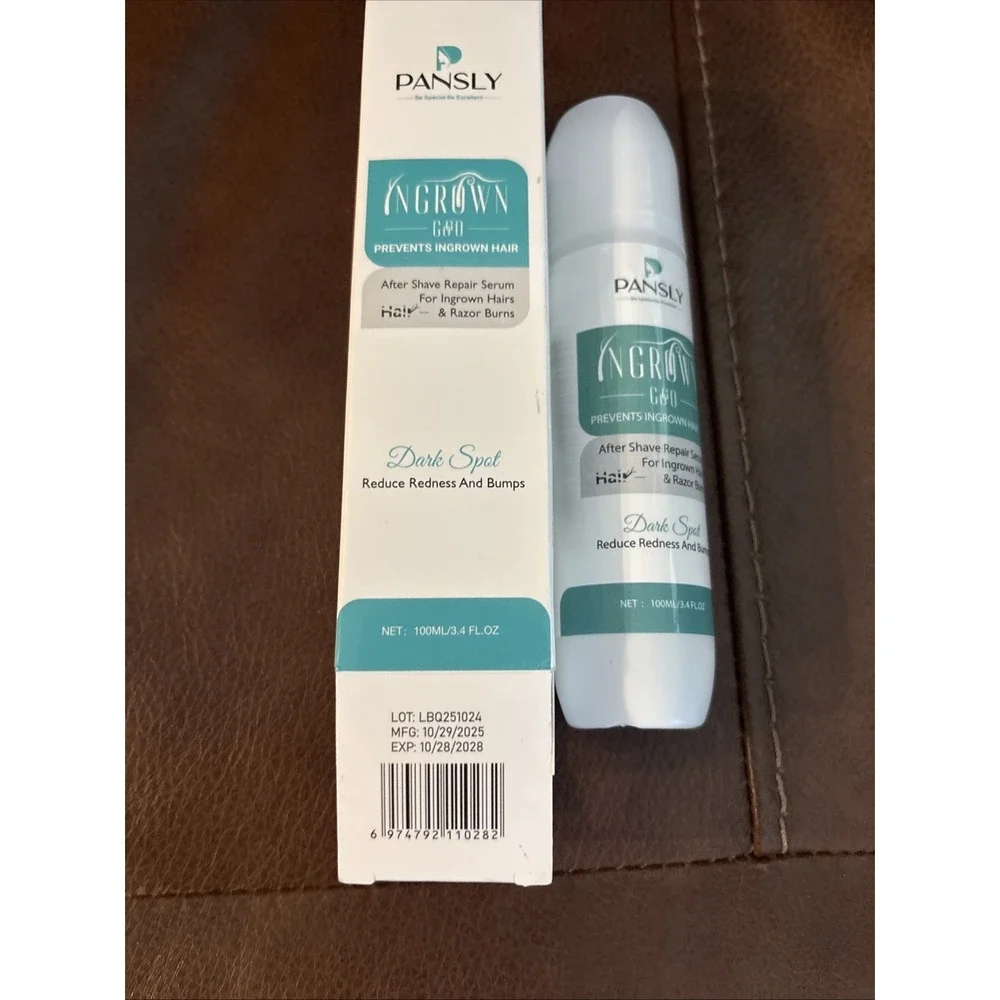 Pansly Roll-On After Shave Repair Serum‎ For Ingrown Hairs & Dark Spots, 3.4oz